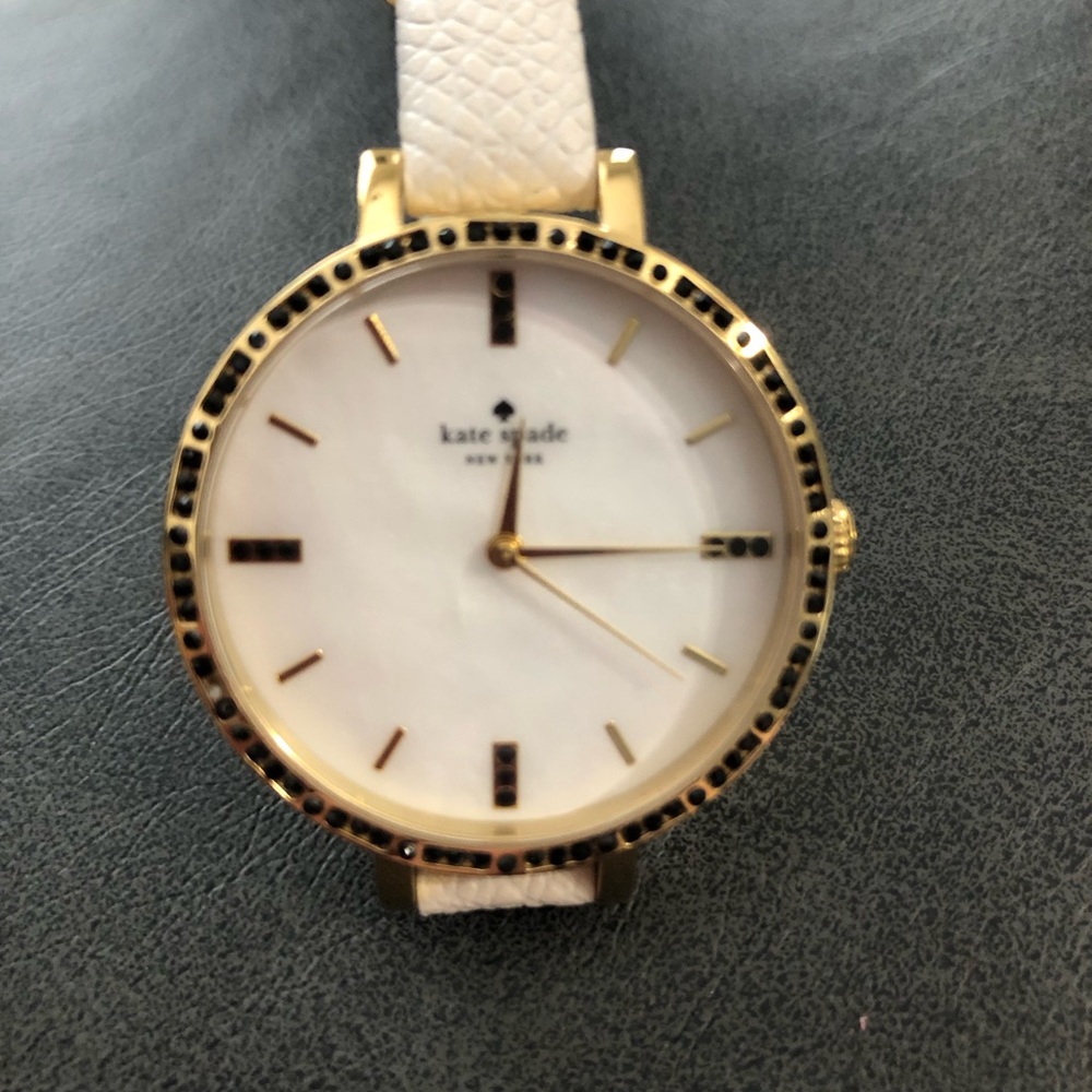 Kate Spade Gold and White Watch